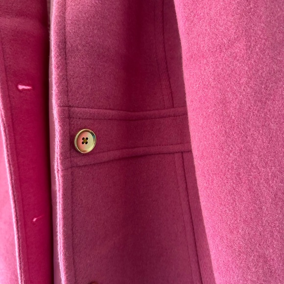 J CREW Factory Wool-blend lady day coat PINK size 12 - Picture 6 of 11